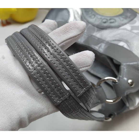 Coach Multicolor Round Patchwork Canvas Leather 3 Compartments Shoulder Bag - Picture 4 of 15